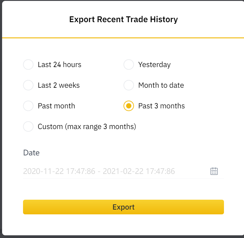 How to get trade history from Binance supportcryptact