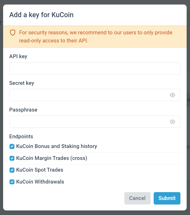 how to get kucoin api key